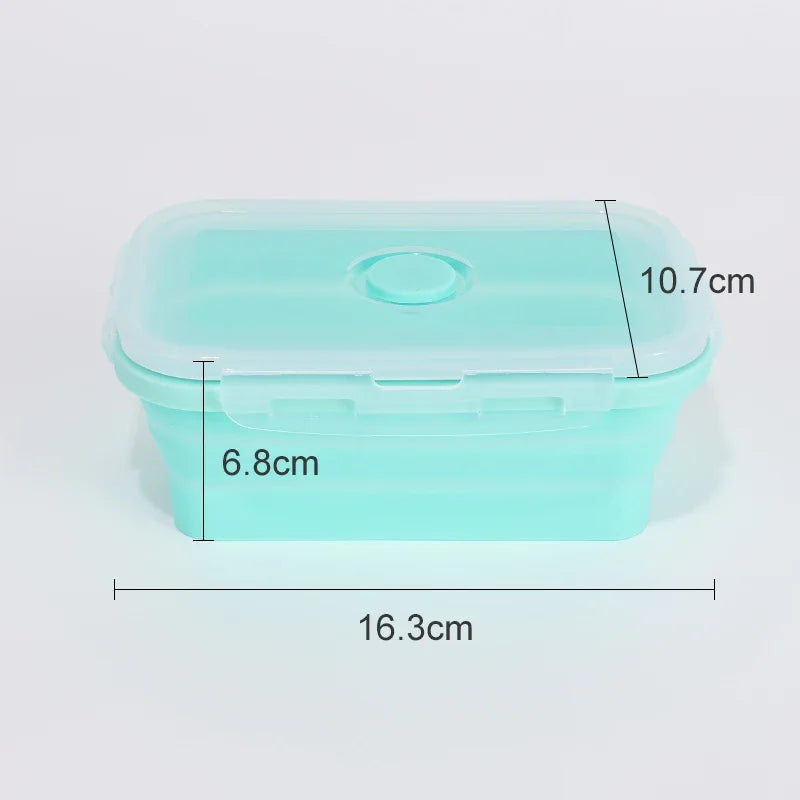 Collapsible Silicone Food Storage Containers with Lids – Stackable Lunch Boxes for Pantry, Freezer & Kitchen Use