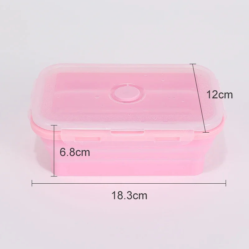 Collapsible Silicone Food Storage Containers with Lids – Stackable Lunch Boxes for Pantry, Freezer & Kitchen Use