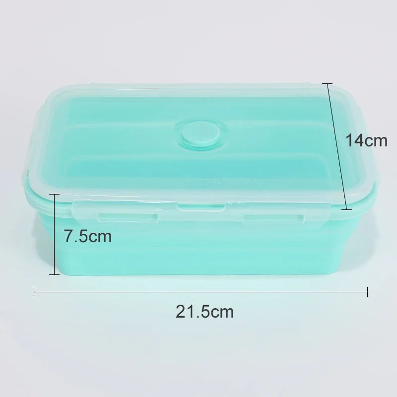 Collapsible Silicone Food Storage Containers with Lids – Stackable Lunch Boxes for Pantry, Freezer & Kitchen Use