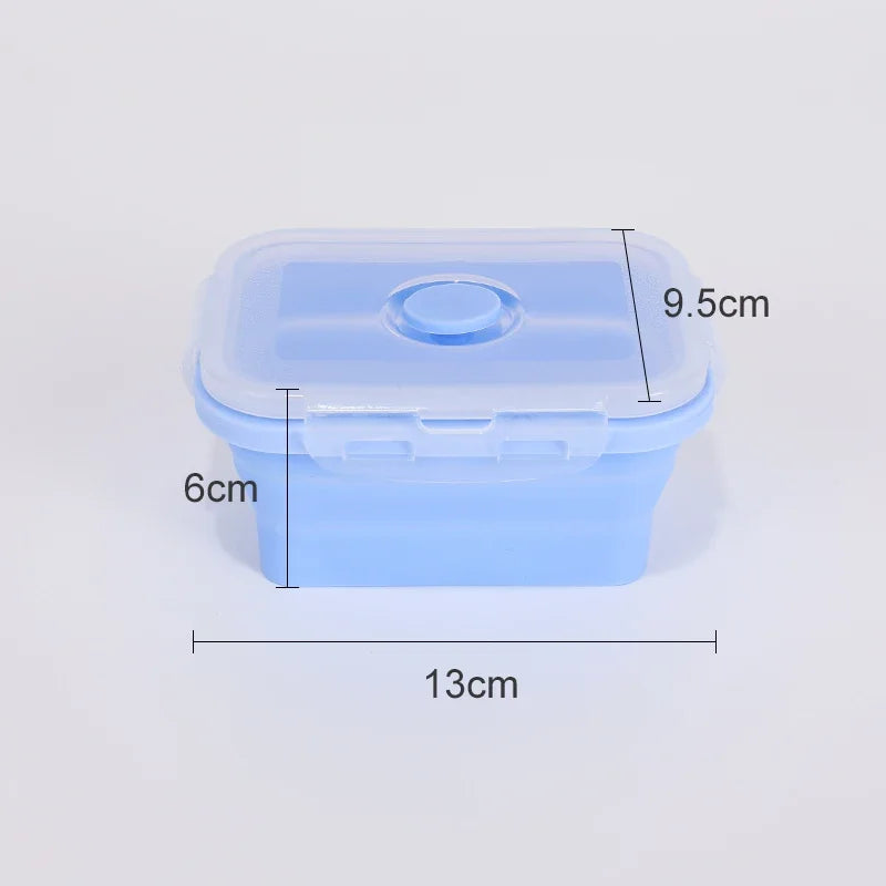 Collapsible Silicone Food Storage Containers with Lids – Stackable Lunch Boxes for Pantry, Freezer & Kitchen Use