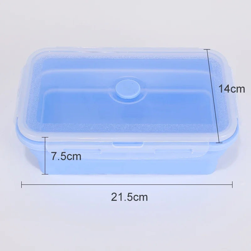 Collapsible Silicone Food Storage Containers with Lids – Stackable Lunch Boxes for Pantry, Freezer & Kitchen Use