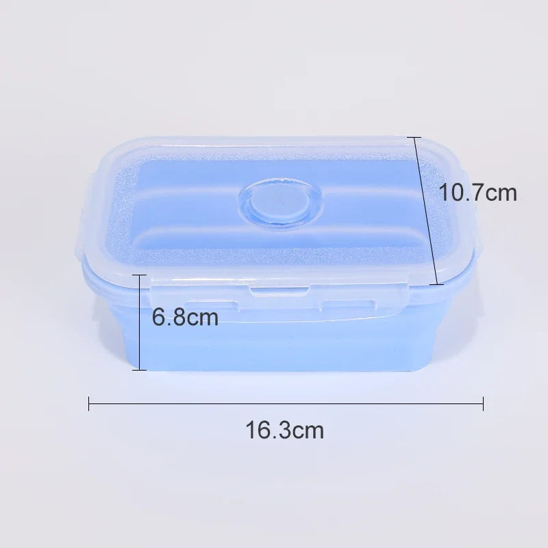 Collapsible Silicone Food Storage Containers with Lids – Stackable Lunch Boxes for Pantry, Freezer & Kitchen Use