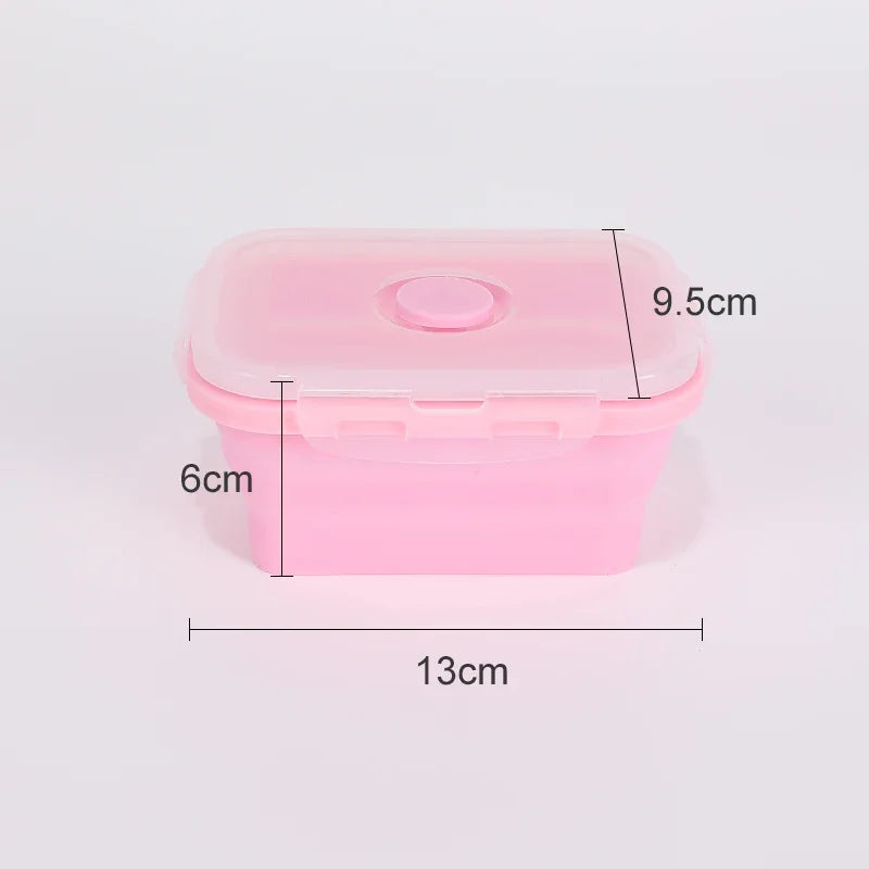 Collapsible Silicone Food Storage Containers with Lids – Stackable Lunch Boxes for Pantry, Freezer & Kitchen Use