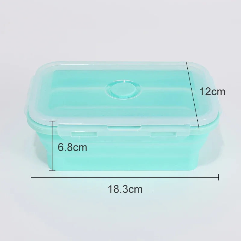 Collapsible Silicone Food Storage Containers with Lids – Stackable Lunch Boxes for Pantry, Freezer & Kitchen Use