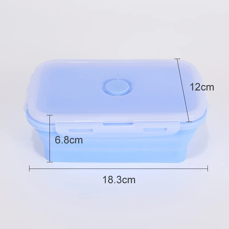 Collapsible Silicone Food Storage Containers with Lids – Stackable Lunch Boxes for Pantry, Freezer & Kitchen Use