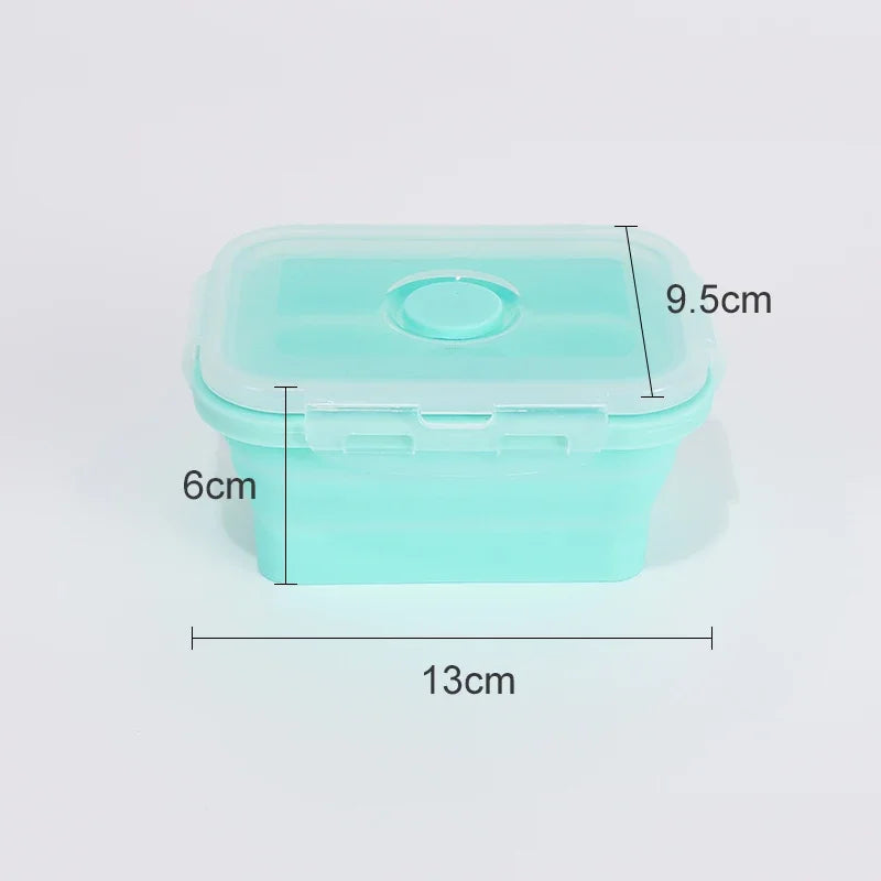 Collapsible Silicone Food Storage Containers with Lids – Stackable Lunch Boxes for Pantry, Freezer & Kitchen Use