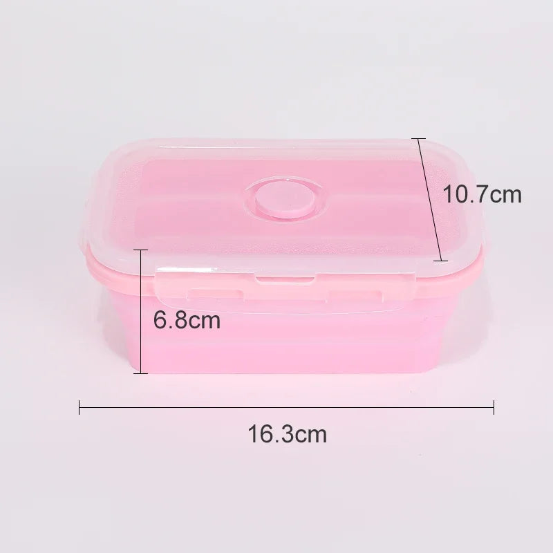 Collapsible Silicone Food Storage Containers with Lids – Stackable Lunch Boxes for Pantry, Freezer & Kitchen Use