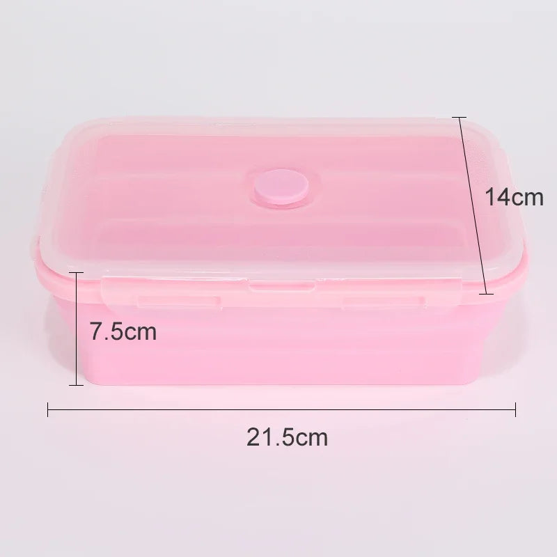 Collapsible Silicone Food Storage Containers with Lids – Stackable Lunch Boxes for Pantry, Freezer & Kitchen Use